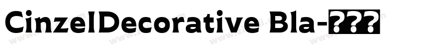 CinzeIDecorative Bla字体转换